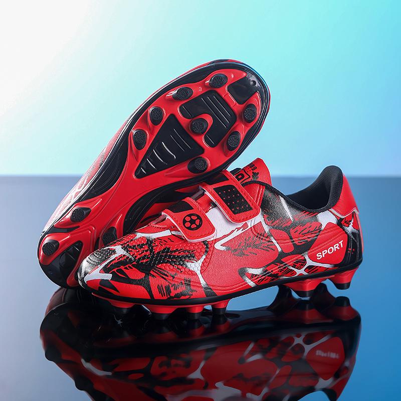 New Men Kids Ultralight Football Boots Cleats Soccer Shoes Professional Non-Slip Match Grass Boys Training Shoes Drop Shipping