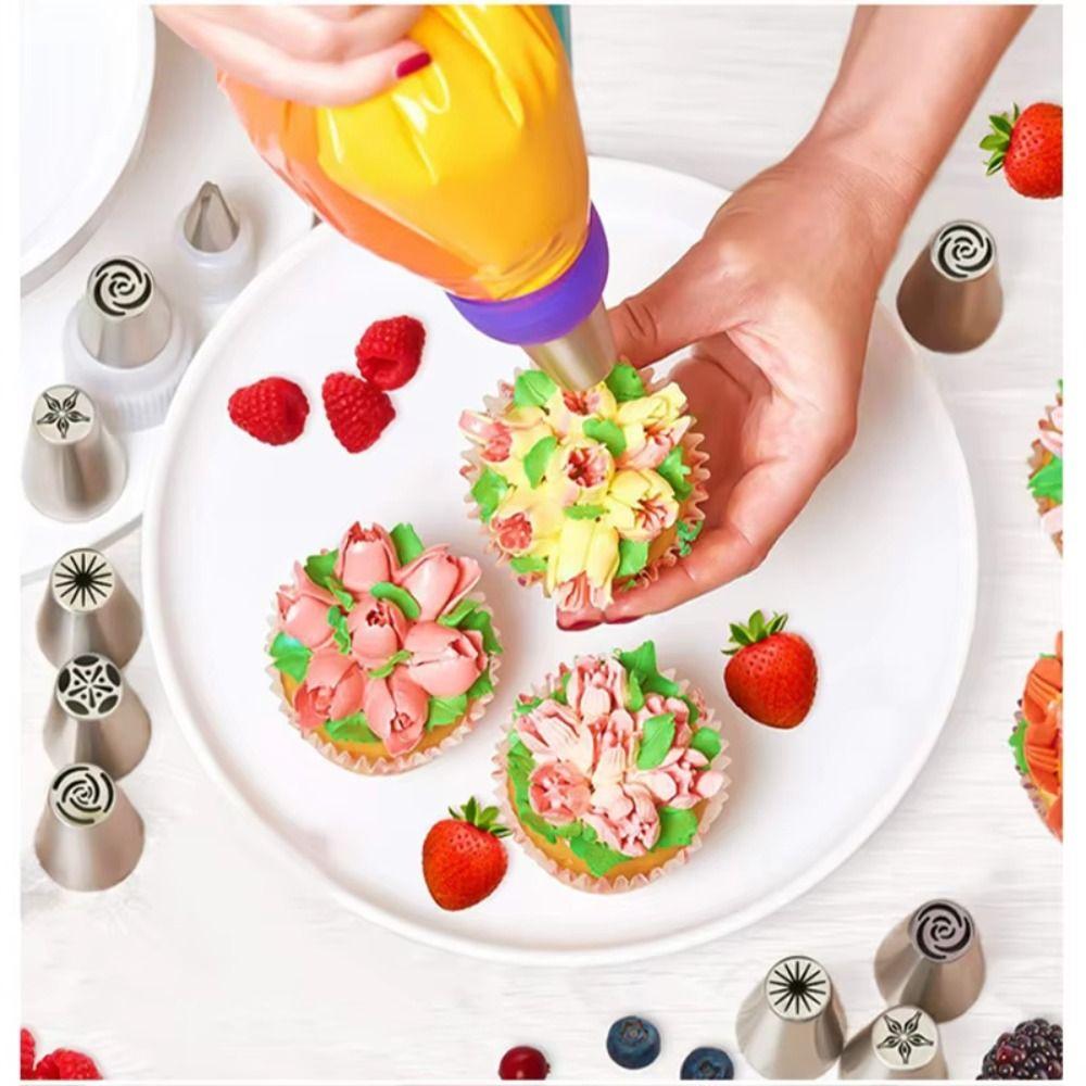 47pcs/set Steel Cake Decorating Nozzles Set Baking Tool Flower Frosting Nozzles  Pastry Tools