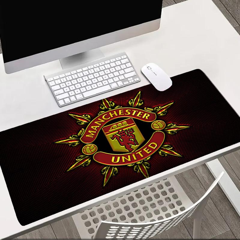 Flaming Manchester Crest Mouse Pad Office Desk Mat, Gaming Mouse Pad Mousepad, Keyboard pad,Heavy-Duty Non-Slip Rubber Backing, Gift