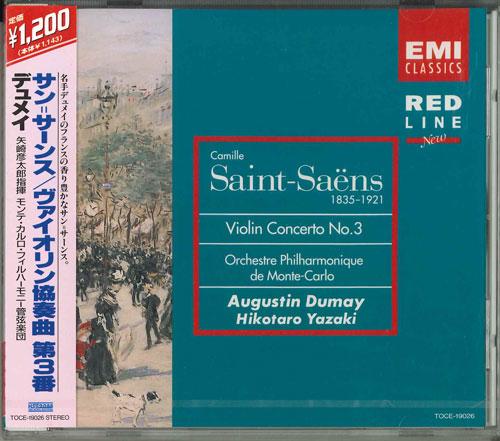

CD DUMAY (AUGUSTIN) - Saint-Saens: vn Concerto No. 3 TOCE19026 Japan Classical Used