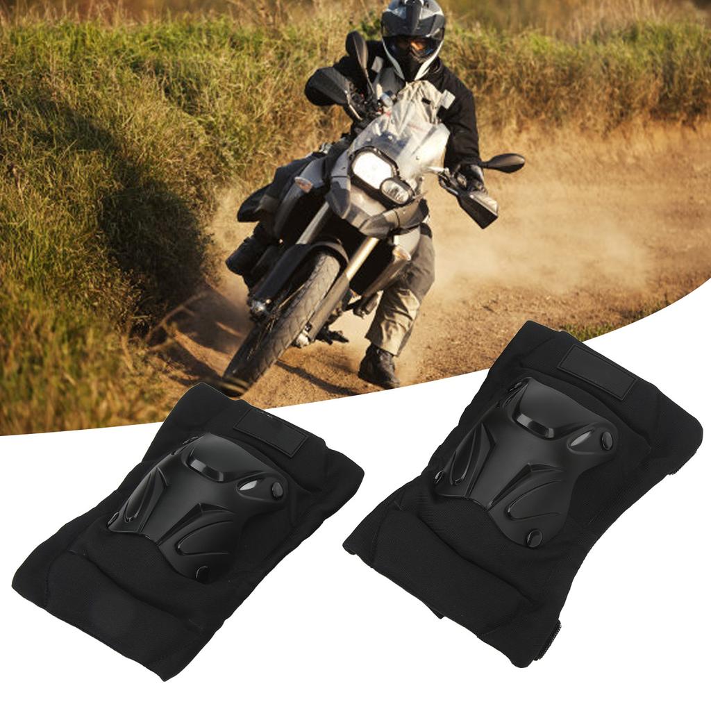 2pcs Knee Pads Guard Short Reflective Thickened PP Flexible Bendable Breathable Rubber Motorcycle Knee Guard for Outdoor