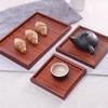 Rattan Wooden Serving Tray Storage Handle Rectangle Handmade Breakfast Tea Food Plate Dish Dinner Decorative Fruit Kitchenware
