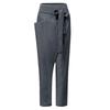 Pantalones Harem de Mujer Moda Casual Asimétricos Sueltos Cintura Alta Color Sólido Bolsillo Unilateral Pantalones Talla Grande KTB
