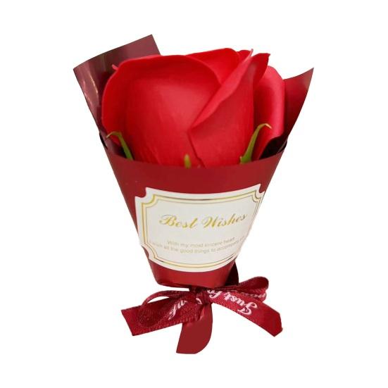 Mini Aromatherapie Seife Rosenstrauß Duftend Künstliche Konservierte Rose Blume Valentinstagsgeschenke für Frauen Freundin Mutter Ehefrau