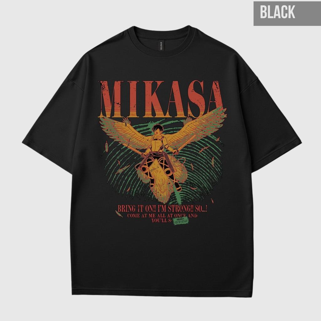 T-shirt Graphique Manga Anime Mikasa Attack on Titan Vintage Unisexe Cadeau Anime