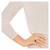 Swarovski IKONICKÝ ČERNÝ LABUŤ Elegantní prsten ve tvaru perly Dámský Černý 5296471+5296470+5256266