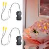 LED Glowing String Lights with Timer Ghostly LED Eye Lights Weatherproof Halloween Lighting for Masks Skulls Props