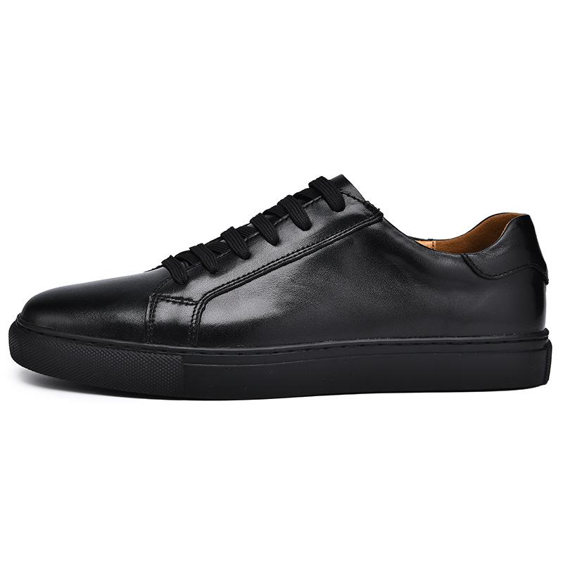 Men's Shoes Summer Business Board Shoes Men's Genuine Leather Crocodile Pattern Casual Shoes European Station Dress Large Size Leather Shoes Men