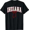 Indiana Vintage Athletik Sport Rot Coquette Schleife 80er 90er T-Shirt