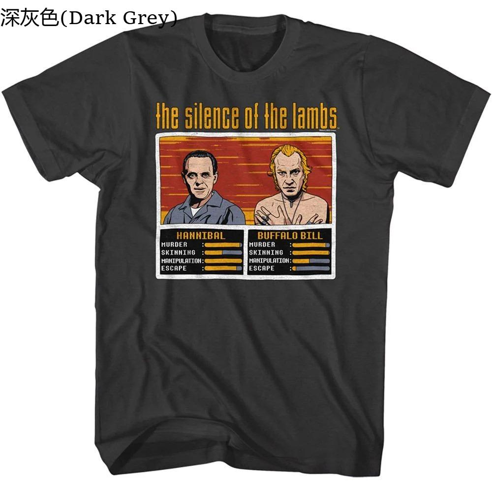 Silence of the Lambs Hannibal vs Bill Smoke Adult TShirt Summer Unisexs and Womens Loose and Breathable Cotton Tshirt S