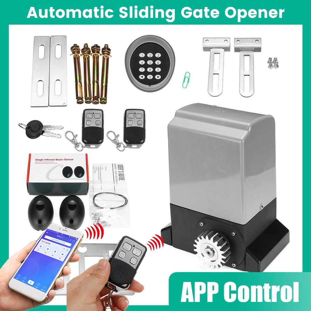 AC220V 800-1600KG Sliding Gate Operator Opener of ACDC Motor As Door Closer Engine with Safety Sensor Wifi Controller Kit