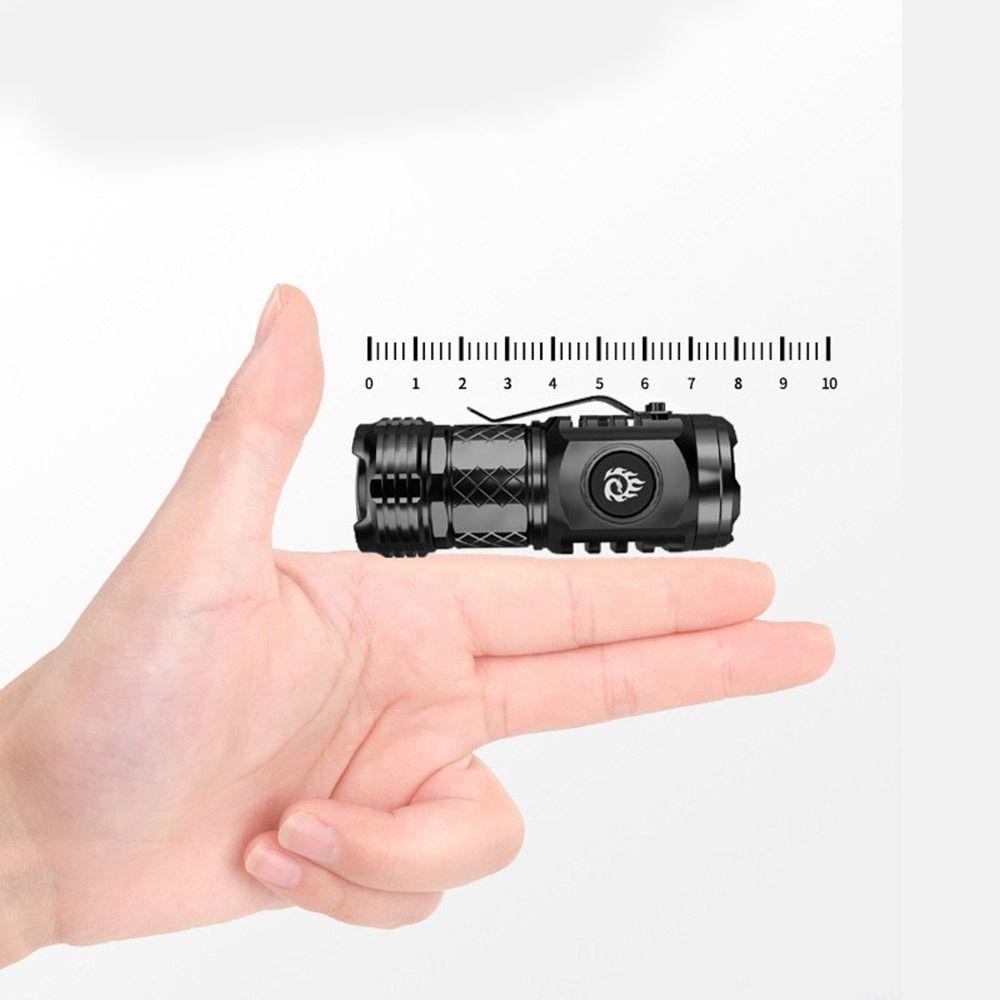 Super Bright Small Torch Three Eyes Hat Clip Light Mini Flashlight Camping
