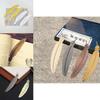 Ethnic Retro Metal Feather Bookmark With Electroplated Finish For Diy Crafts And Student Gifts