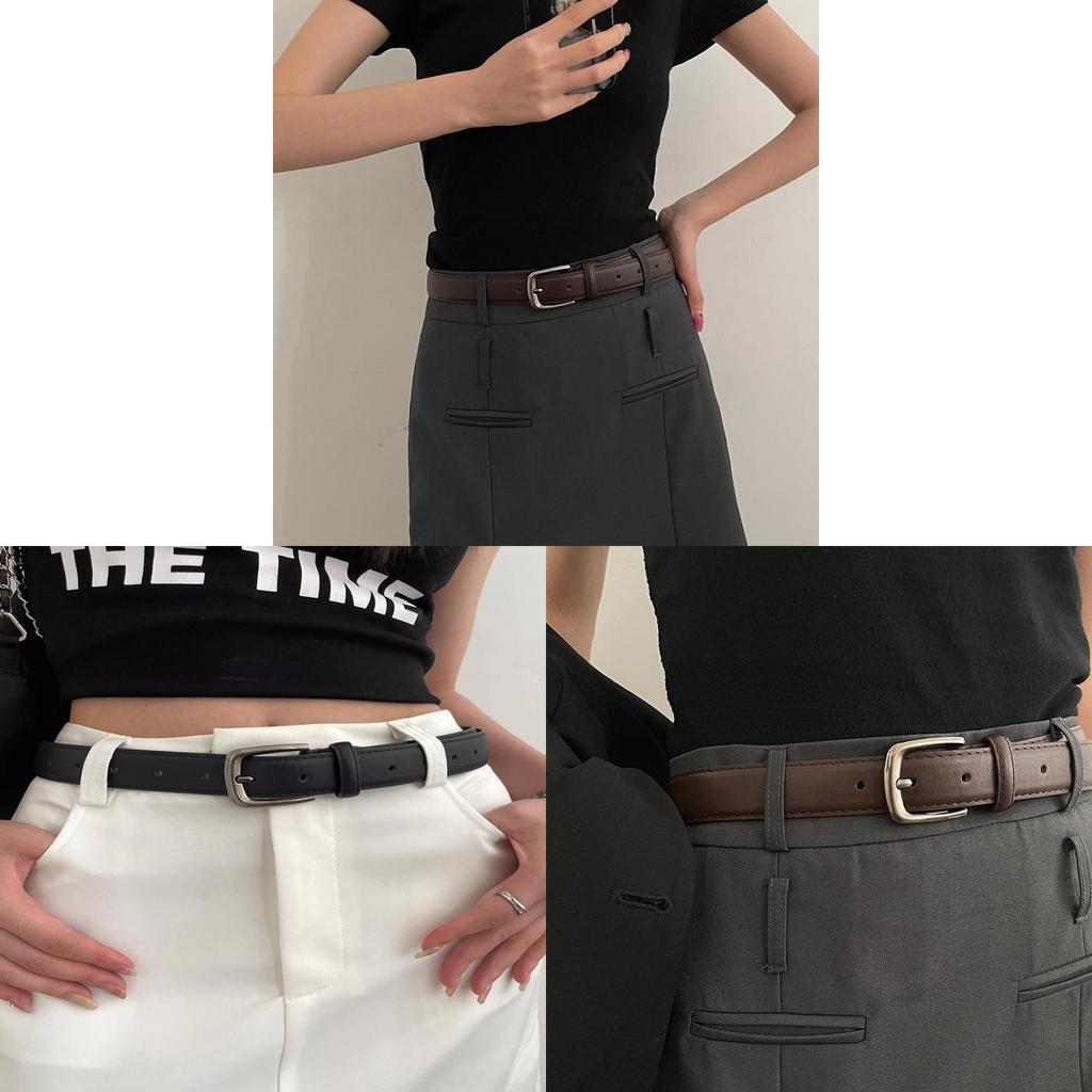 Casual Mens Pu Leather Belt With Alloy Buckle For Young Adults Summer Fashion