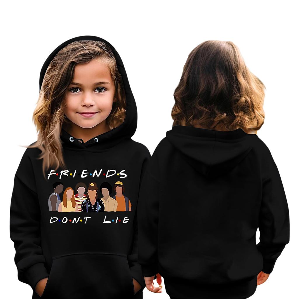 Hanorac de copii cu mânecă lungă, ușor, casual, cu glugă, larg, confortabil, hanorac de copii