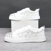 22 Summer New Breathable Willow-bound Diamond-encrusted Board Shoes Soft-soled Couple Casual Shoes Low-top Canvas Shoes