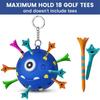 Portable Silicones Golf Tees Holder With Light weight Build For Easy Carrying And Storage In Golf Bags
