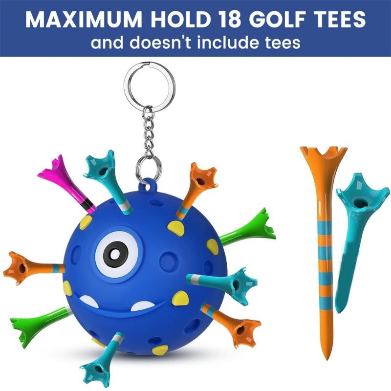 Portable Silicones Golf Tees Holder With Light weight Build For Easy Carrying And Storage In Golf Bags