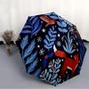 1pc Winter Forest Fashionable Automatic Opening/Closing Folding Umbrella with 8 Bones, Windproof Portable, Daily Use292