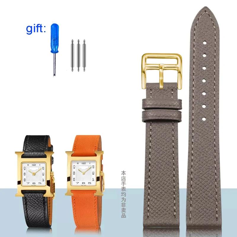 Классический ремешок для часов из натуральной кожи подходит для часов Hermes 14/16/18/20 — фото 26