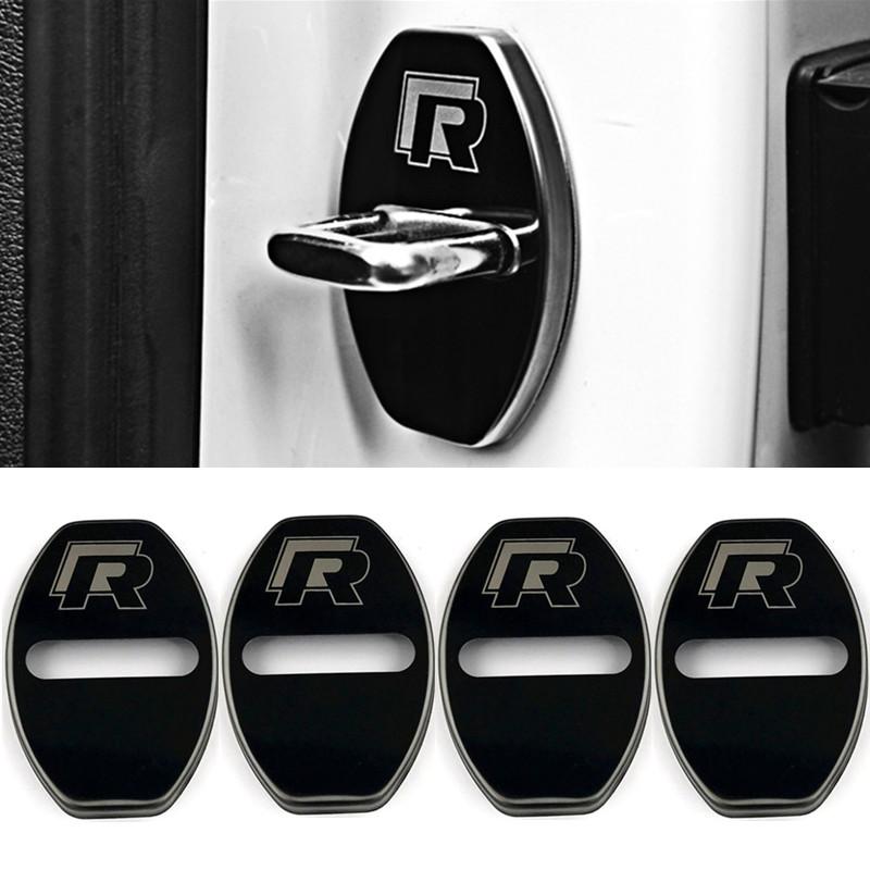 2026 Hot For VW VOLKSWAGEN Door Lock Cover Emblems Case For Volkswagen Passat Golf Jetta Bora Polo Sagitar Tiguan Accessories