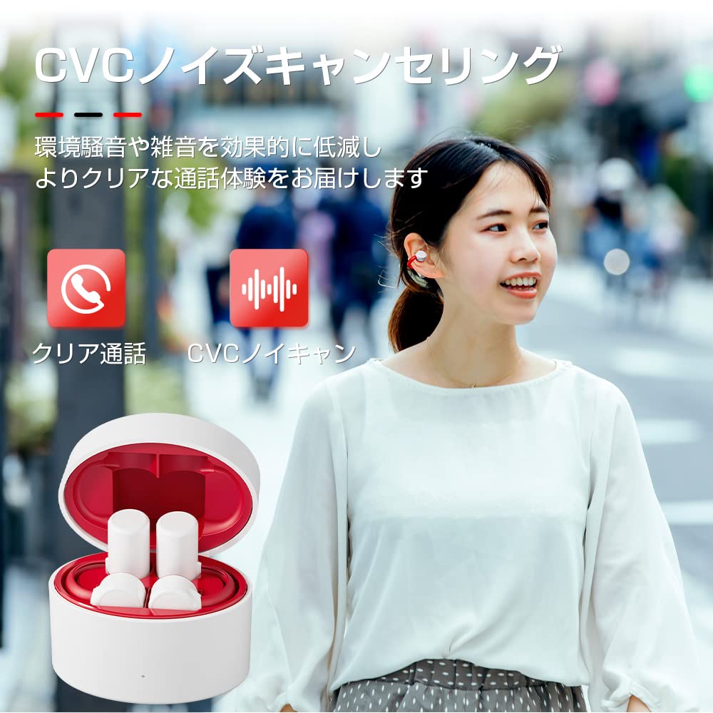 Bone Conduction Earphones New Bluetooth Ear Cuff Separate Left and Right Ear Wireless HiFi Sound CVC Noise Automatic 7 Hours of Charging Case