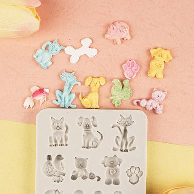 Dschungel Wildtier Silikonform DIY Dschungel Wildtier Cupcake Dekoration Ausstechformen für Geburtstagsparty Babyparty
