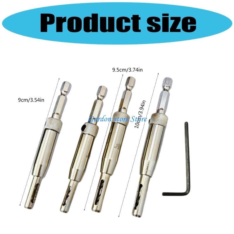 B0KB Professional Drill Bit For 9-10cm Hinge Mounting Woodworking Tool Easy Operation Centering Hinge Drill Bit