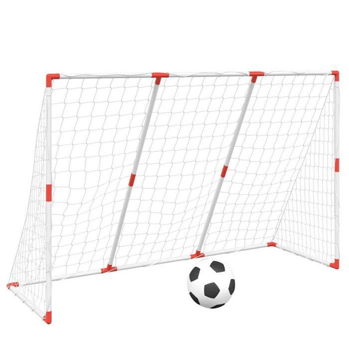 But de football pour enfants avec ballons 2 en 1 blanc
