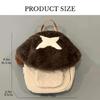 Girls Cartoon Mushroom Backpack Student School Bag Travel Bag Autumn Winter Dolls Bag Plush Backpack