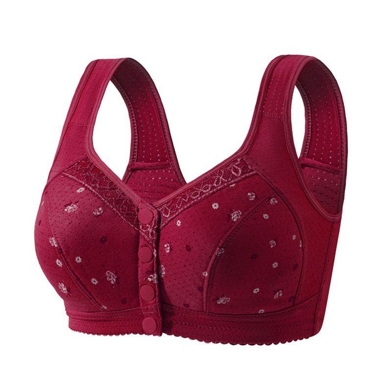 Dames Grote Maat Voorkant Gesp Beha Vest Stijl Comfortabele Beha