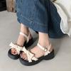 Super Fire Retro Fashion Versatile Retro Platform Beautiful Seaside Beach Sandals 2025 Summer New Women's Sandals