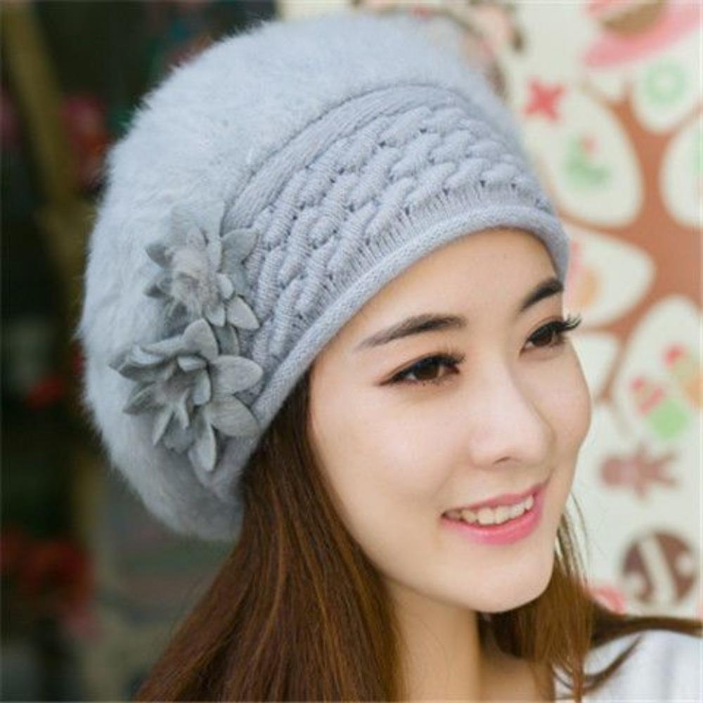 Women's Winter Fashion Mid-aged Mom Hat Autumn and Winter Beret Thickened Warm Hat