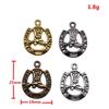 Vintage Horseshoe Charms Alloy Metal Pendants For DIY Jewelry Lucky Themed Accessories