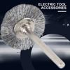 10Pcs 22mm Mini Stainless Steel Wire Brush Polishing Wheel for Grinder Rotary Tool