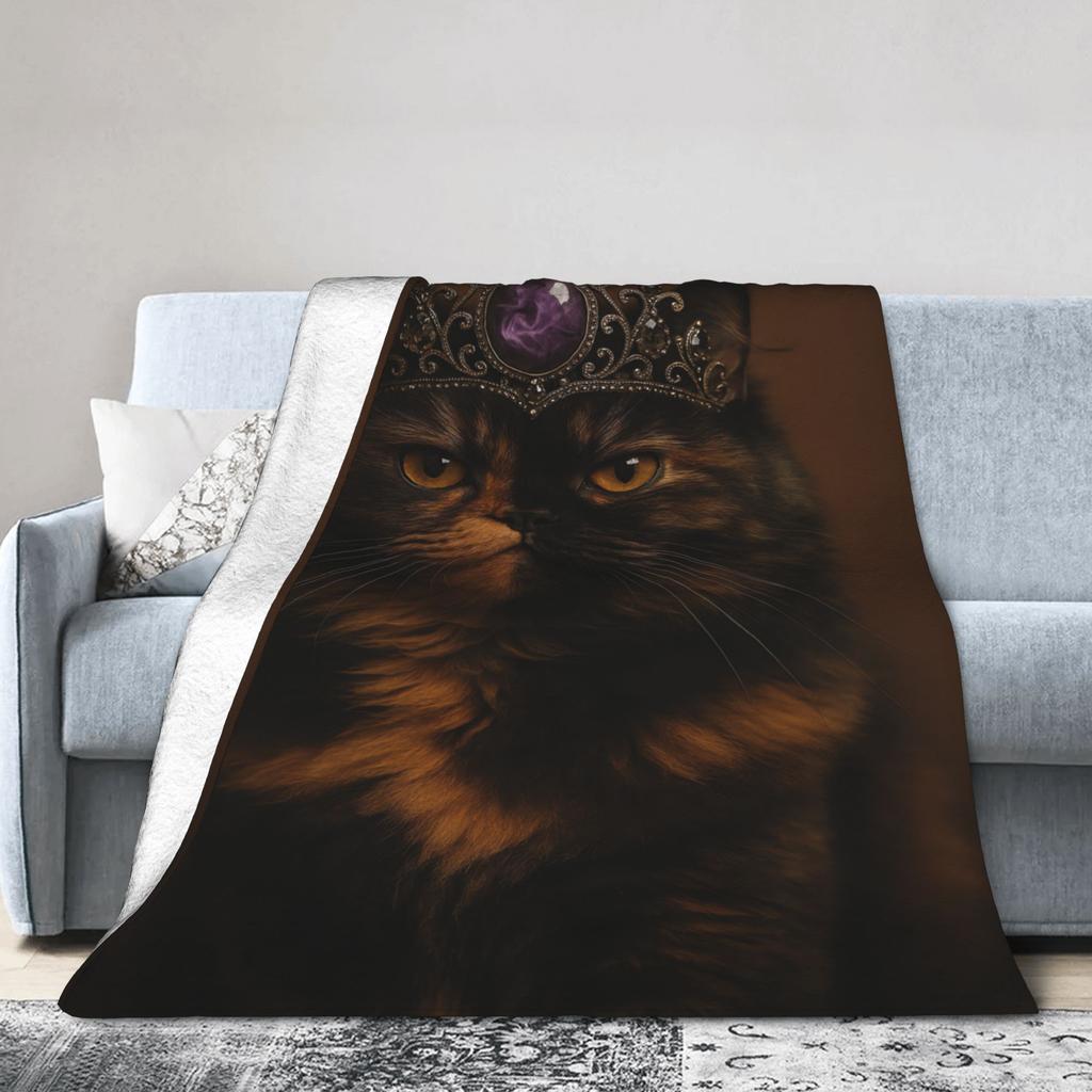 Warm Soft Blanket Girls Boys Travel Donut Cat Dungeon Crawler Carl Throw Blanket Flannel Bedspread For Couch Bed Sofa Bed
