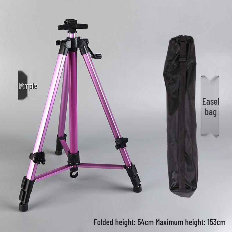 Cavalletto da schizzo triangolare portatile in lega di alluminio con manovella, espositore
