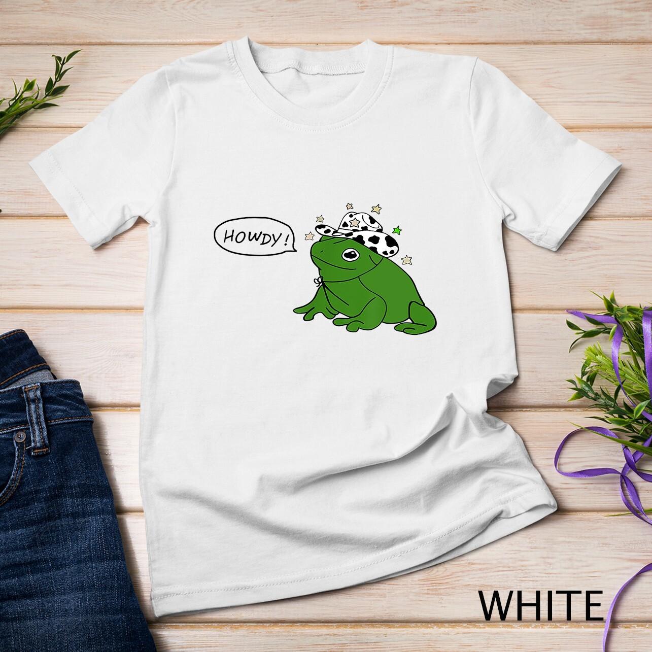 Howdy_ Cowboy Frog meme MILF-Man I Love Frogs Unisex T-Shirt Mens Womens Tees Top XL
