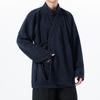 Autumn Traditional Chinese Hanfu Men Long Sleeve Shirt Diagonal Closure Tang Dynasty Ancient Robe Man Inner Wear Taoist Costume