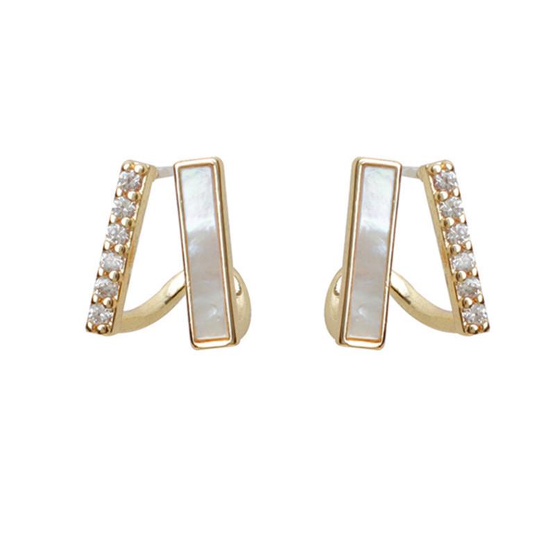 Elegante Süßwasserperlen-Ohrstecker für Damen - Trendig, Schlicht, Feenhafter Stil