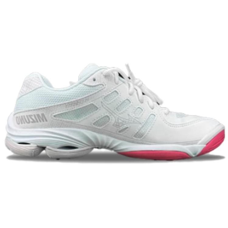 Mizuno Wave Voltage 2 Unisex Indoor Professional Cushion Volleyball Shoes White Purple Pink V1GC246020