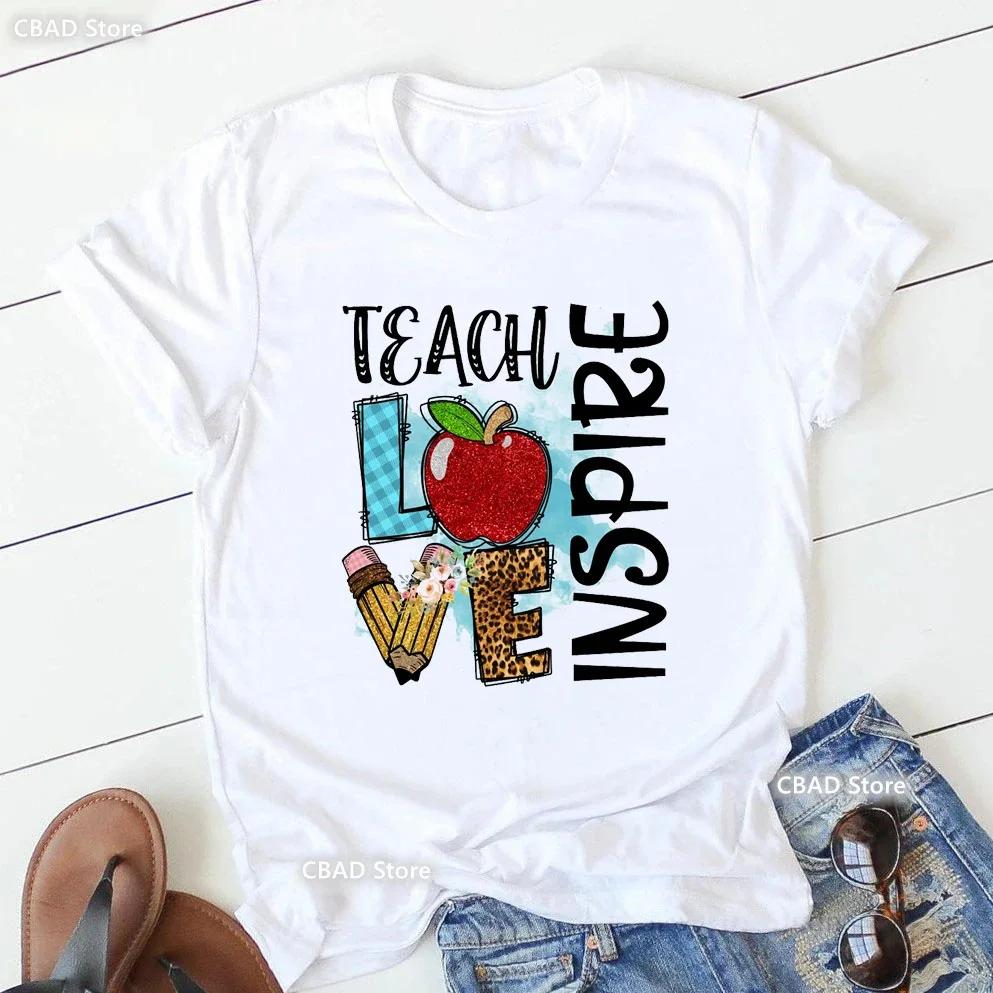 Hot Selling Women's Top Hot Selling Love Personality Pattern Printed Short-sleeved T-shirt Women Summer polyester fabric