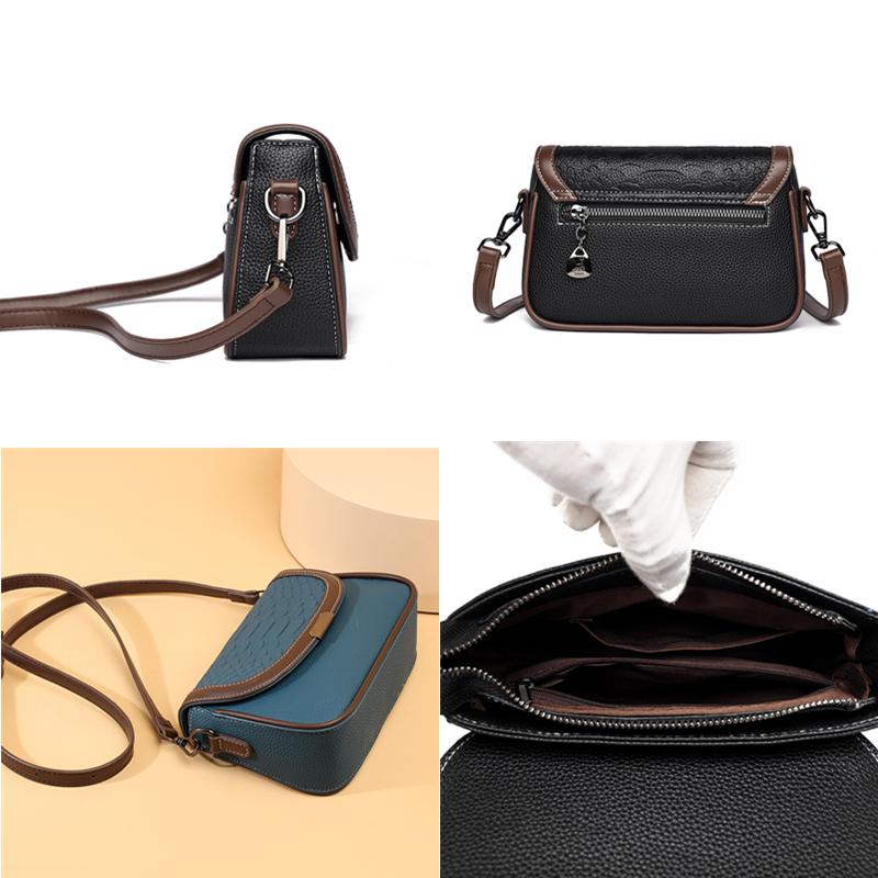 Luxo couro genuíno pequeno saco do mensageiro crocodilos padrão bolsa de ombro feminina crossbody bolsa de couro de vaca nova'