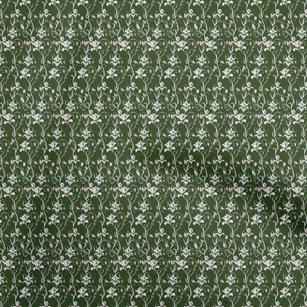oneOone Cotton Flex Black Fabric Floral Fabric For Sewing Printed Craft Fabric By The Yard 40 Inch