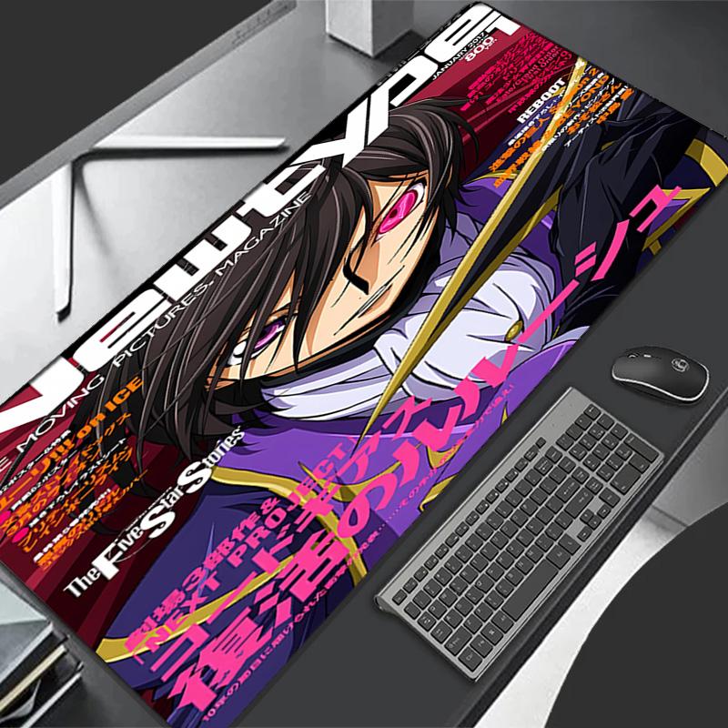 Anime Code Geass Theme Premium Non-slip Mouse Pad with Stitched Edges,Durable Rubber Material,for Desktop & Gaming Great Gifts