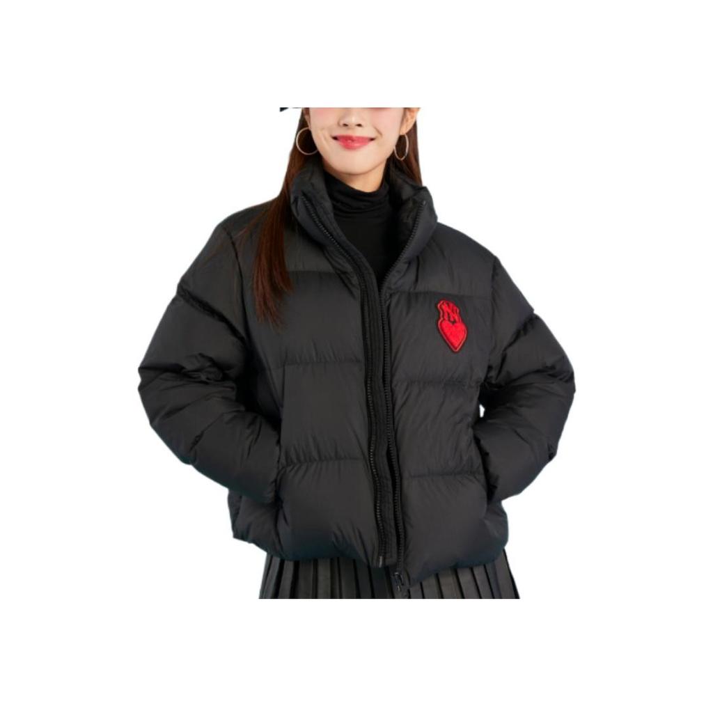 New MLB Down Jacket Cropped Unisex Black 3FDJH0126-50BKS