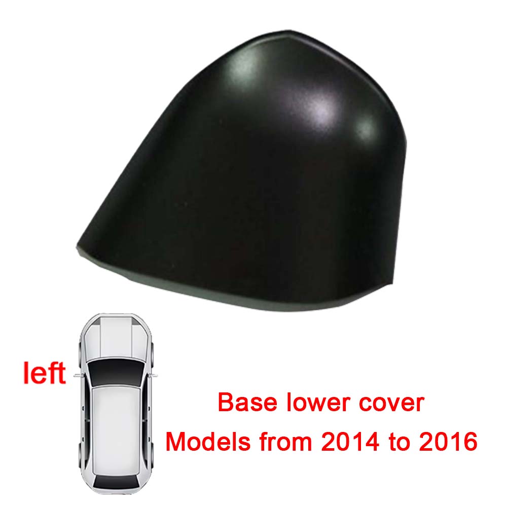 Protective Cover Rearview Mirror Base Cover Car Rearview Accessories Base Lower Cover Black For Mazda 3 Axela 2014 2015 2016 Base lower cover L