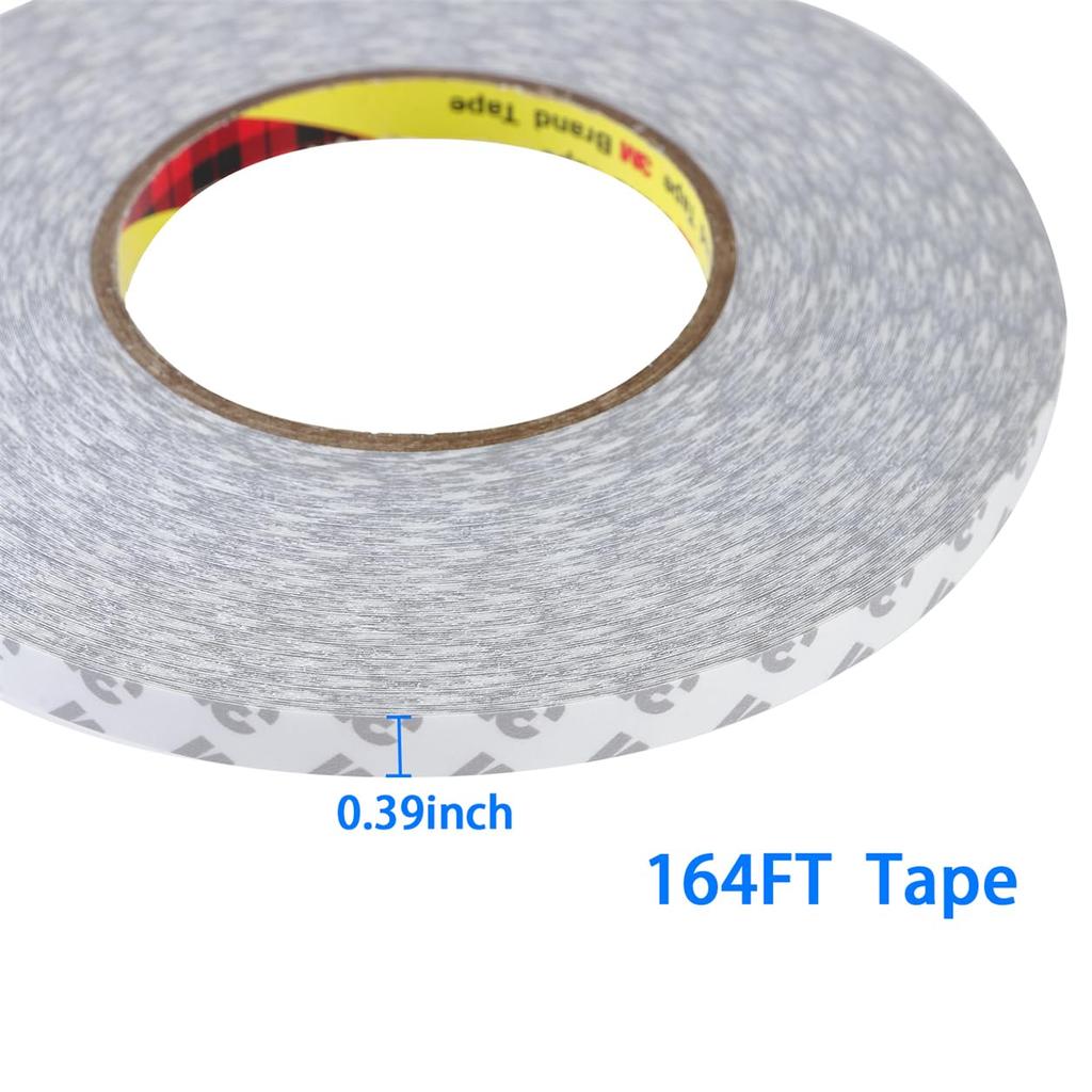 Tangyinrd Double Sided Tape Heavy Duty, Double Sided Tape Compatible with 5050 5630 SMD LED Strip Light, Car Trim, Home/Office Decor, Craft Project,
