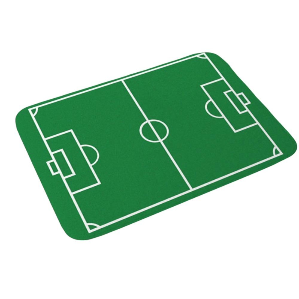 Flannel Football Field Floor Mat Non-slip Small Rug Home Decor Small Carpet Bathroom