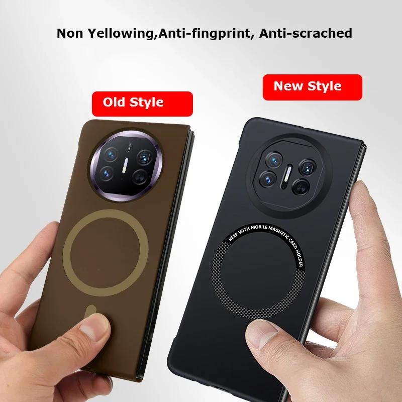 Für Magsafe Magnethülle für Huawei Mate X5 X3 X2 Schlanke rahmenlose harte PC-Rückseite Drahtlose Ladehüllen für Mate X3 X2 X5